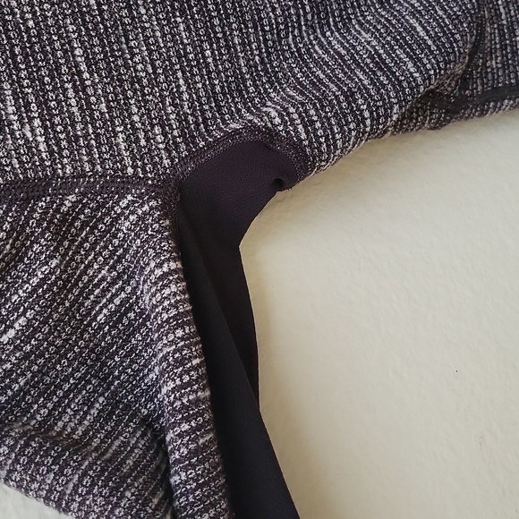 Lululemon Base Runner Half Zip Coco Pique Black White/Black long sleeve stretchy - Picture 6 of 11